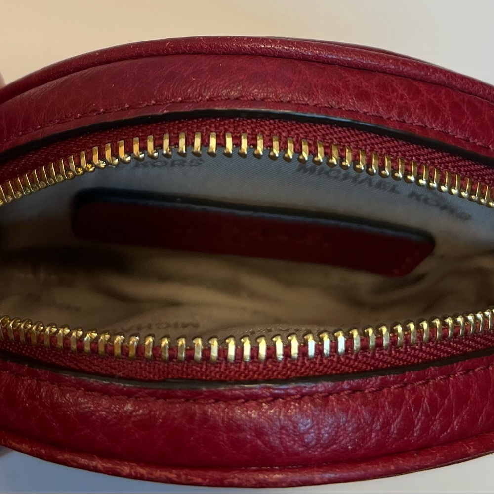 MICHAEL KORS Red With Gold Studded Wristlet - Picture 5 of 5